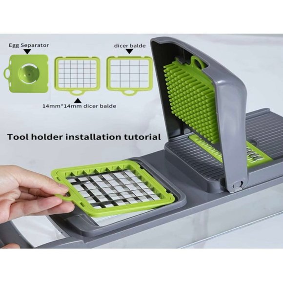 COPY - Vegetable Fruit Chopper Cutter Food Onion Veggie Dicer Slicer Kitchen - Picture 4 of 7